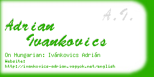 adrian ivankovics business card